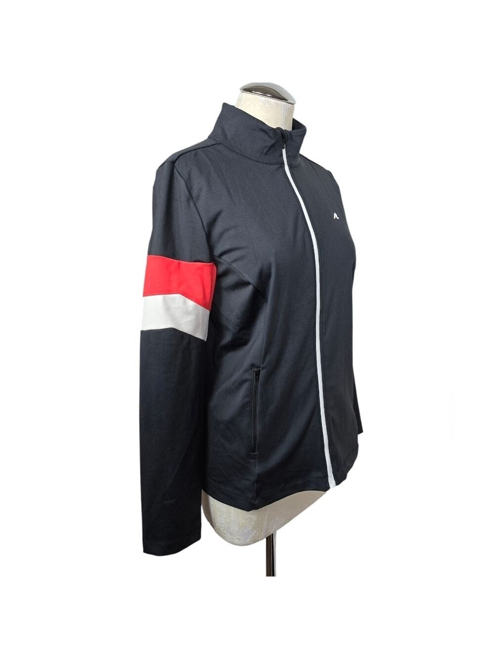 Redvanly Black White Red Full Zip Lightweight Jacket M - Picture 3 of 7